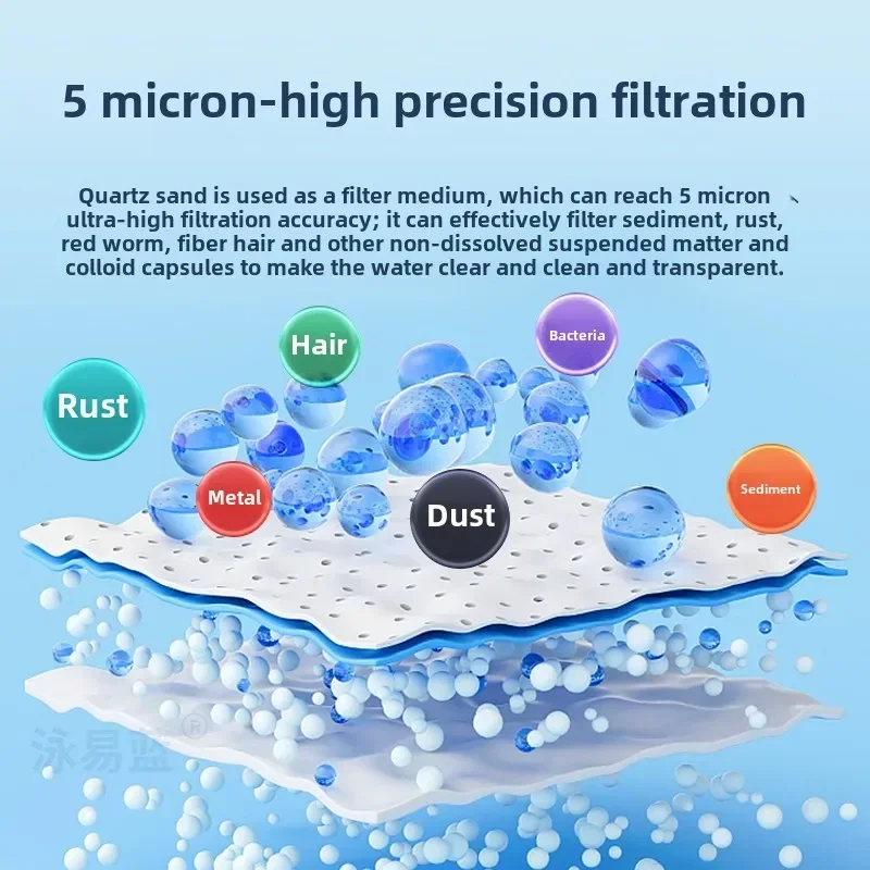 Swimming pool sand tank filter circulating water treatment equipment bath project