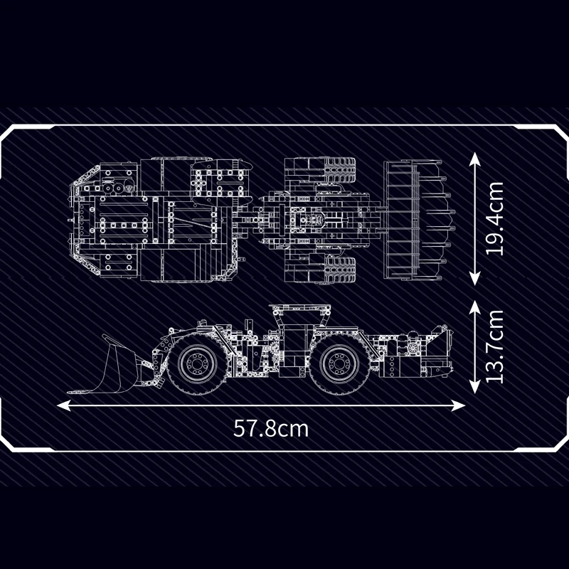 Mould King 17056 Technical Car Building Block The Remote Control R3000H Mine Loader Model Assembly Truck Brick Toys Kids Gift