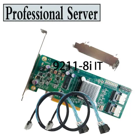 INSPUR 9211-8i 6Gbps HBA LSI FW:P20 IT 모드 ZFS FreeNAS unRAID+2* SFF-8087 SATA