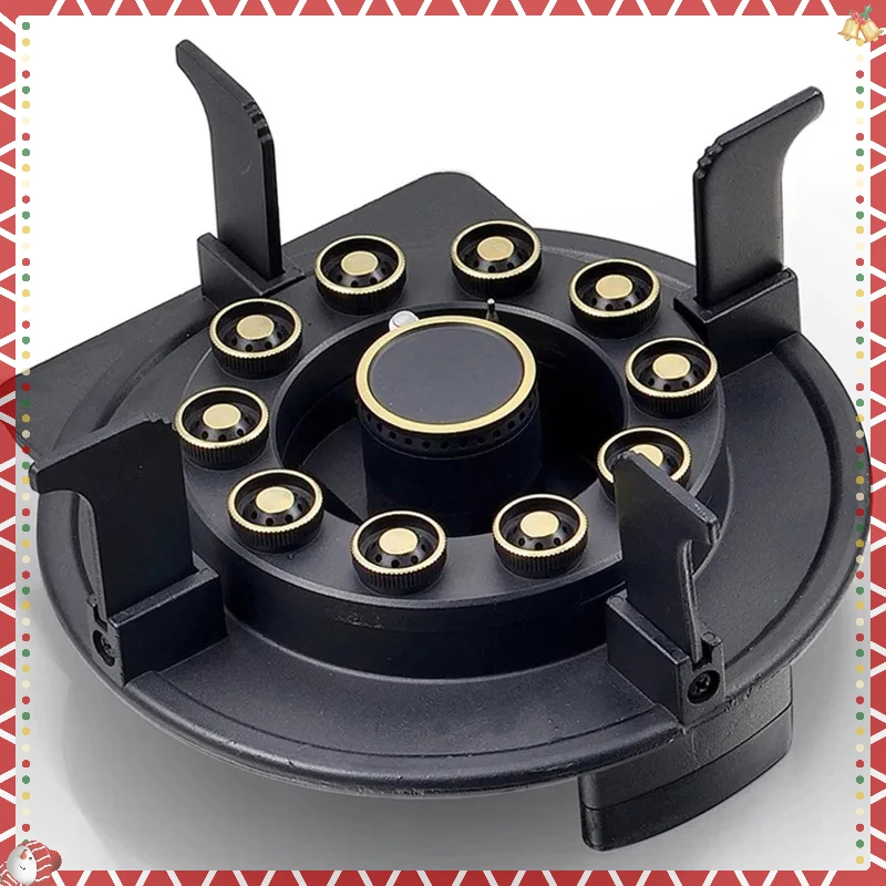 Built-In Stainless Steel 3-Burner Flip-Top Magic Disc Gas Stove - High Power & Energy Saving