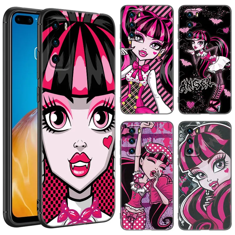 Anime High School Girl Phone Case For Huawei Pura 70 Ultra P20 P30 P40 Lite P60 Art P50 Pro P50E P Smart 2018 2019 2020 2021