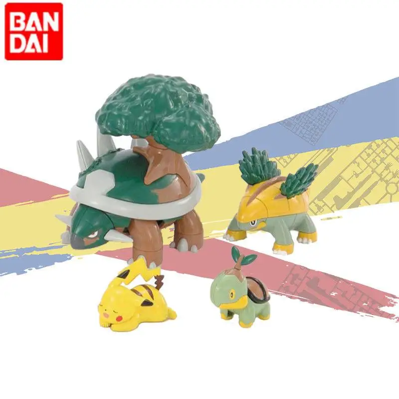Neues Bandai Pokemon Torterra Evolution Vol. 8-Freude-Montage, Originalmodell, echtes Bureau, Ornament, Sammlerfigur, Spielzeug, Geschenk