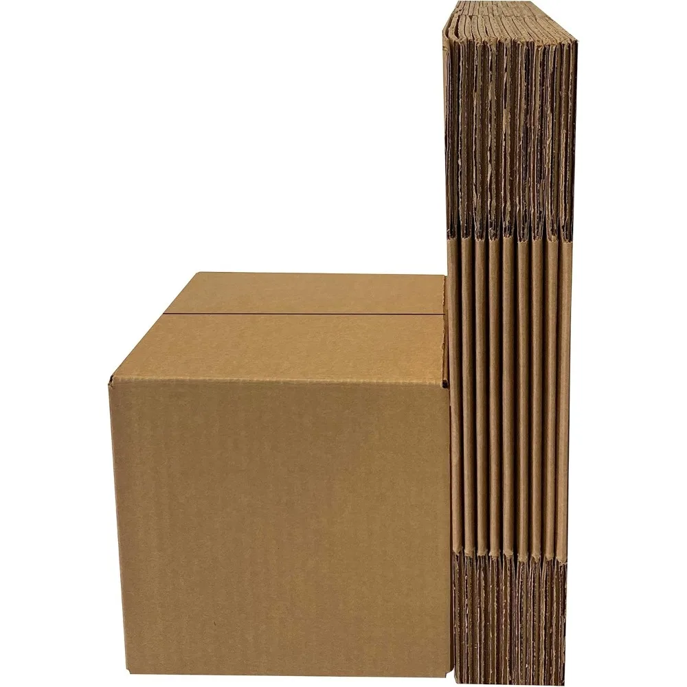 Small Shipping Boxes 18L x 12W x 2H - 50-Pack Cardboard Mailing Storage Package Gift Boxes, Crush-Proof for Shipping and Storage