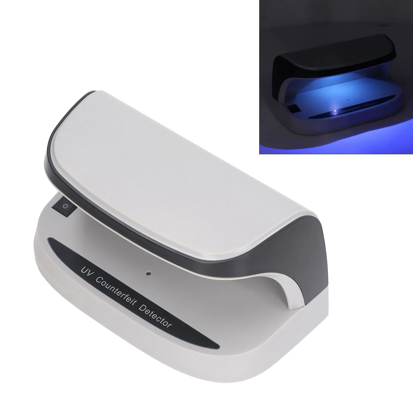 

УФ-детектор подделок: компактный портативный дизайн с автоматическим УФ-сенсором 365 нм - долговечный светодиод на 10000 часов работы для проверки валюты и паспортов