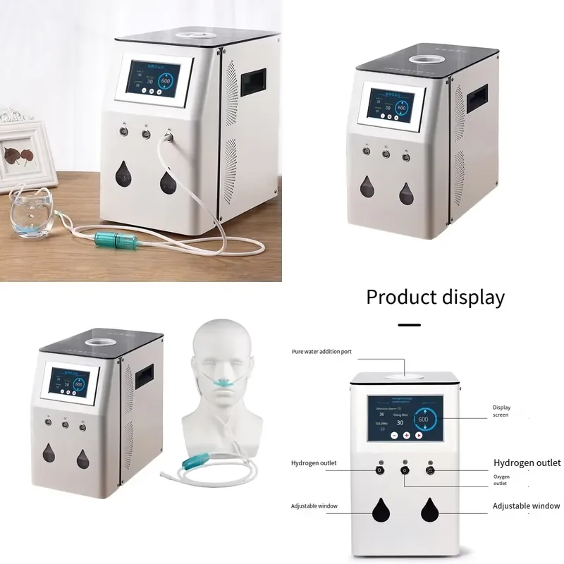 

Home Inhaler 300ml 600ml 900ml H2 Alkaline Water Ionizer Hydrogenation Equipment Electrolyzer Generator for Home Use