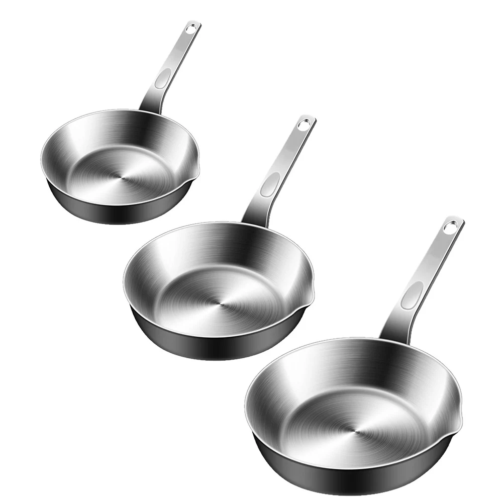 Egg Frying Pan 316 Stainless Steel for Enhanced Cooking Performance Compact Design for Space Saving in the Kitchen