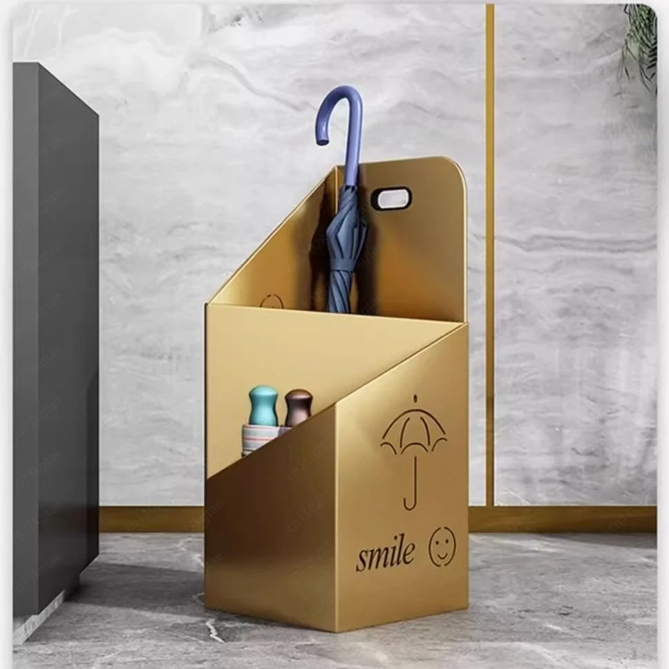 

Umbrella Rack Public Hotel, Lobby Household Umbrella Bucket Wrought Iron Storage Bucket Floor-to-ceiling Umbrella Rack