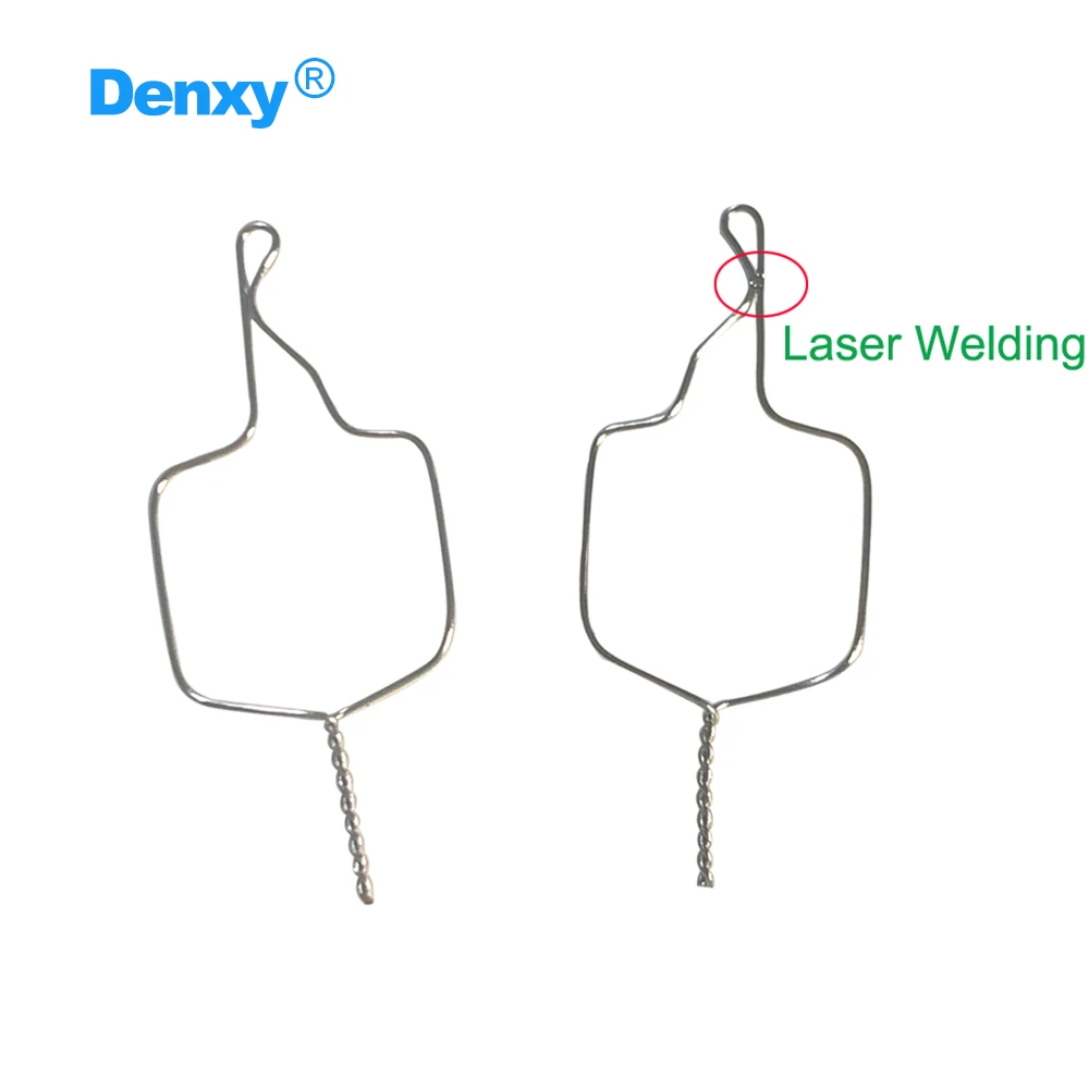 DENXY 300 Stück/Lot Kieferorthopädischer Kobayashi-Draht Dental Metall-Ligatur Kurzer Langer Geschweißter Ortho-Bogendraht für Zahnarztmaterialien – Detail 1