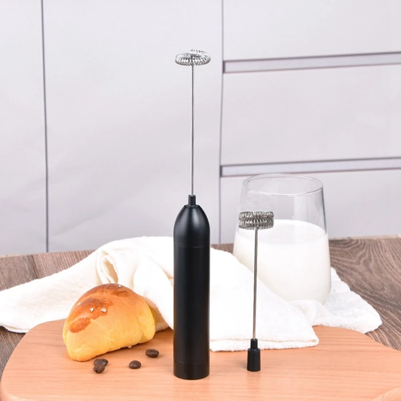 Espumador de leche eléctrico AD con Motor de alto rendimiento, Espumador de leche de aleación de aluminio para café con leche, capuchino y chocolate caliente