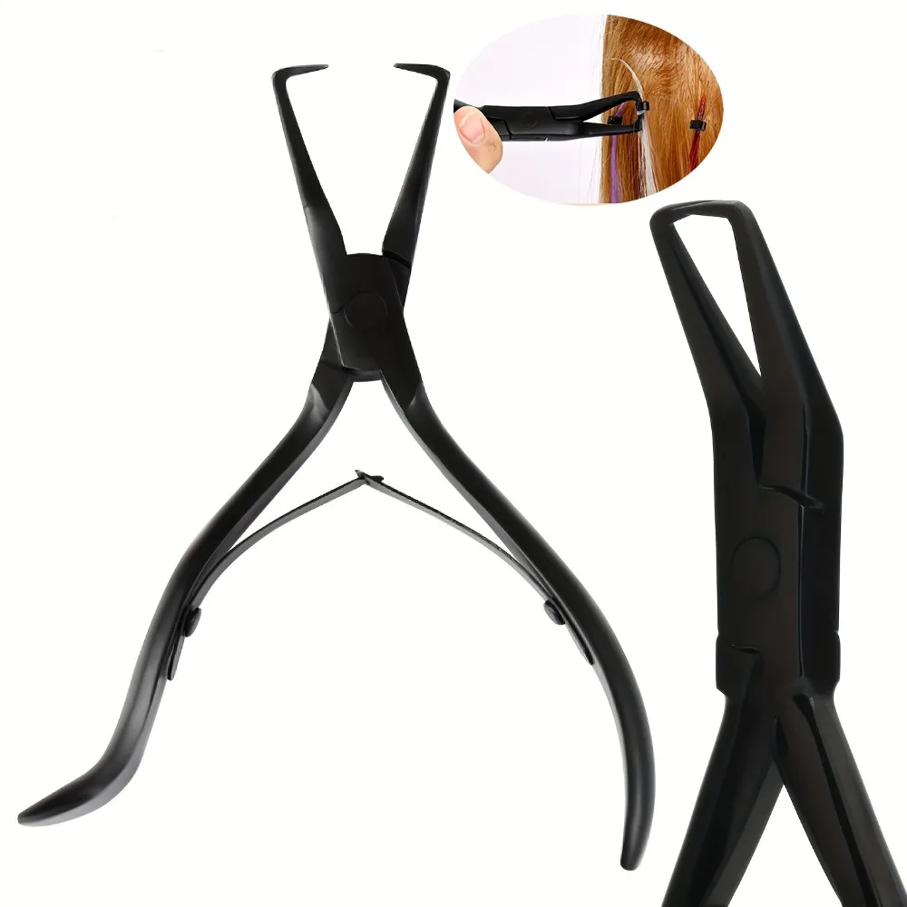 Beauty Crafts Haarverlängerungs-Werkzeuge Edelstahl-Zangen-Set Mikroperlen - Professionelle Haarverlängerungs-Werkzeuge Perlenentferner-Zange