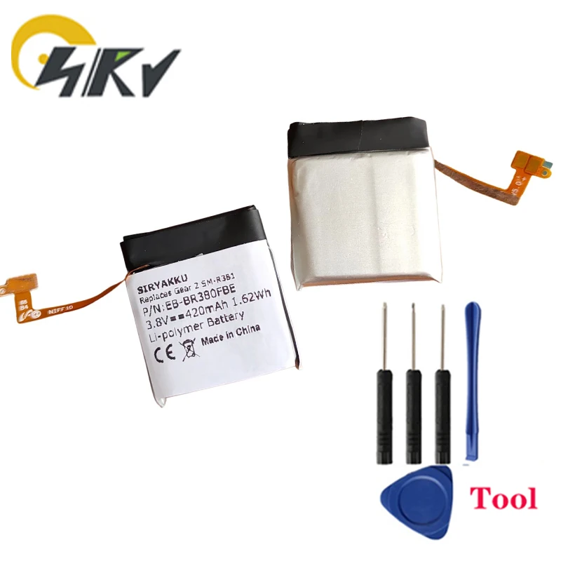 Smart Watch Battery EB-BR380FBE For Samsung Gear 2 SM-R380/Gear 2 Neo SM-R381 Digital Battery 3.8V 420mAh