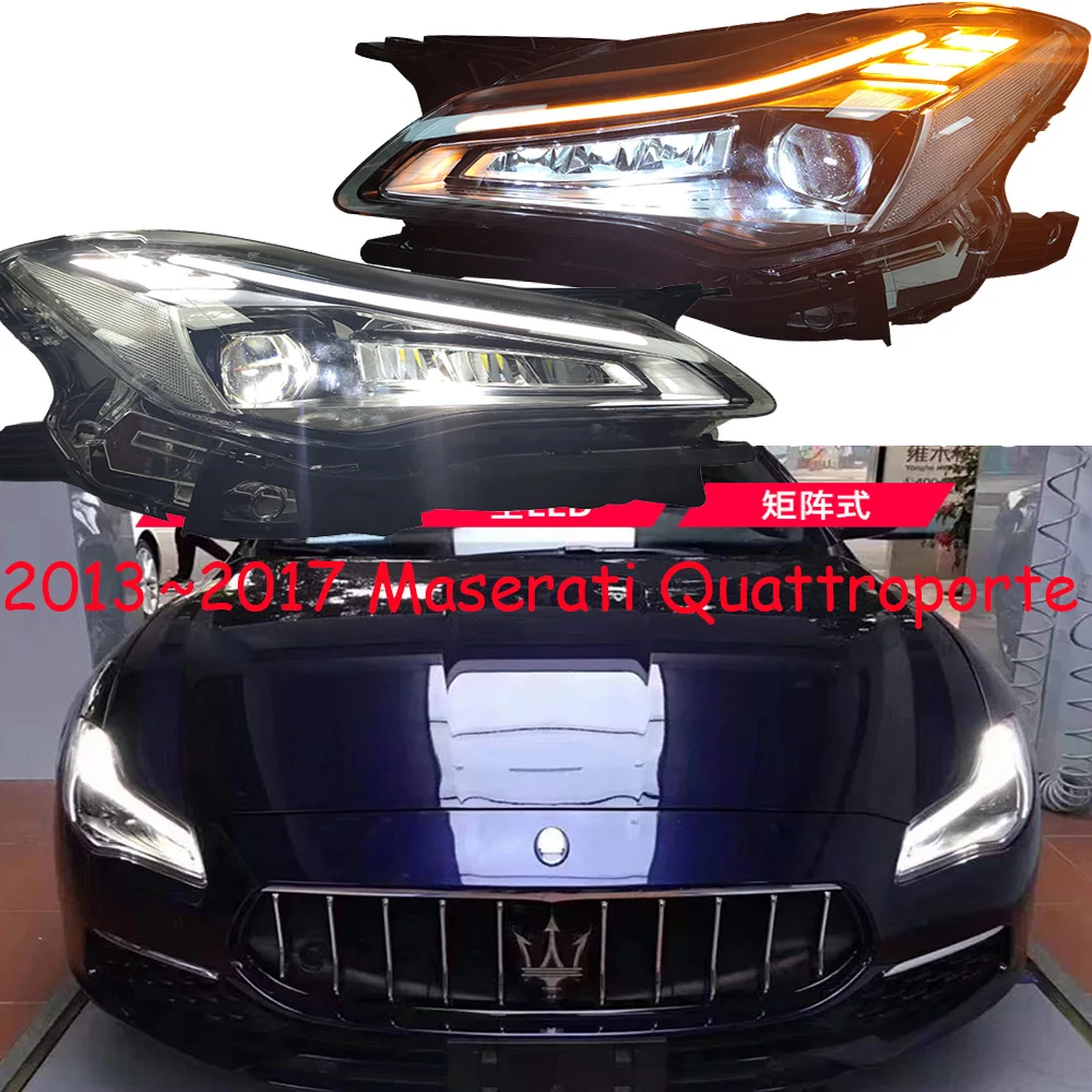 Autobumper Koplamp Voor Maserati Quattroporte Koplamp 2013 ~ 2017y Auto-Accessoires All In Led Voor Quattroporte Mistlamp