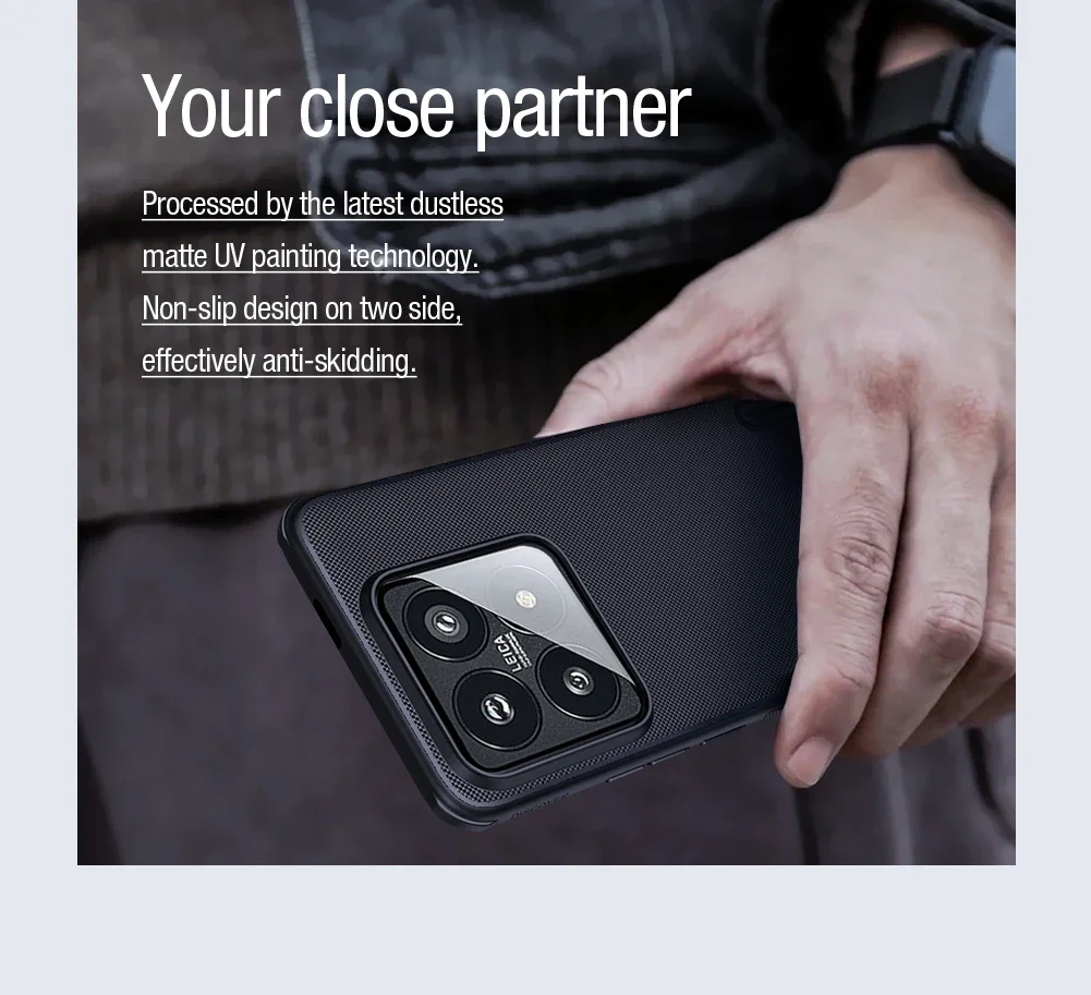 Nillkin Matte Magnetic Wireless for Xiaomi Mi 14 / 14 Pro M14 Magsafe Case Super Frosted Shield Hard PC Plastic Back Cover