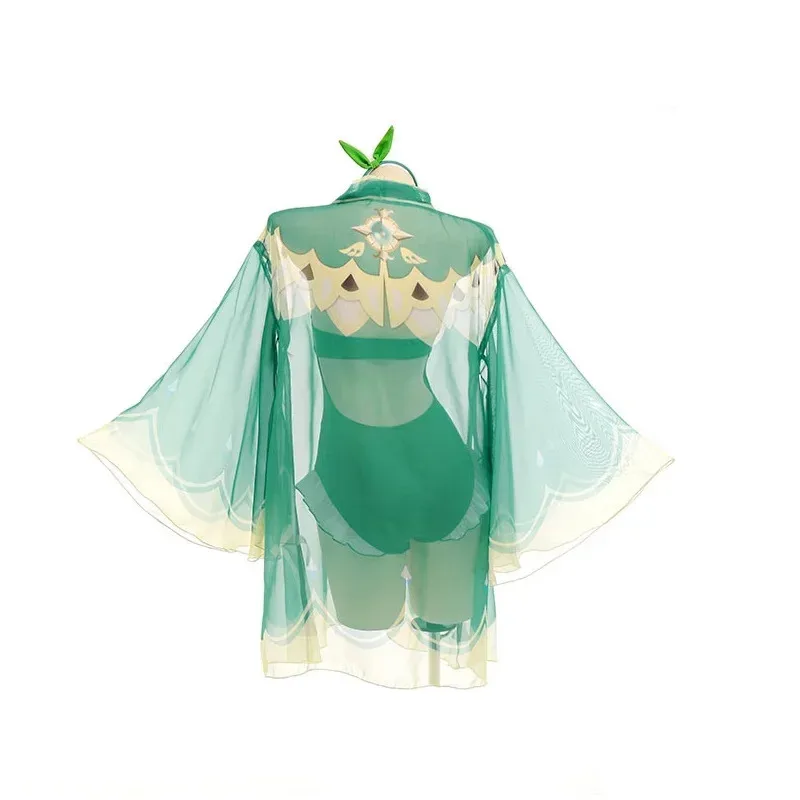 

aaa12 3Game Genshin Impact Cosplay Costume Swimsuit Ms Hina Beelzebul Raiden Shogun HuTao Bikini Swimwear Venti Cloak Bathing Su