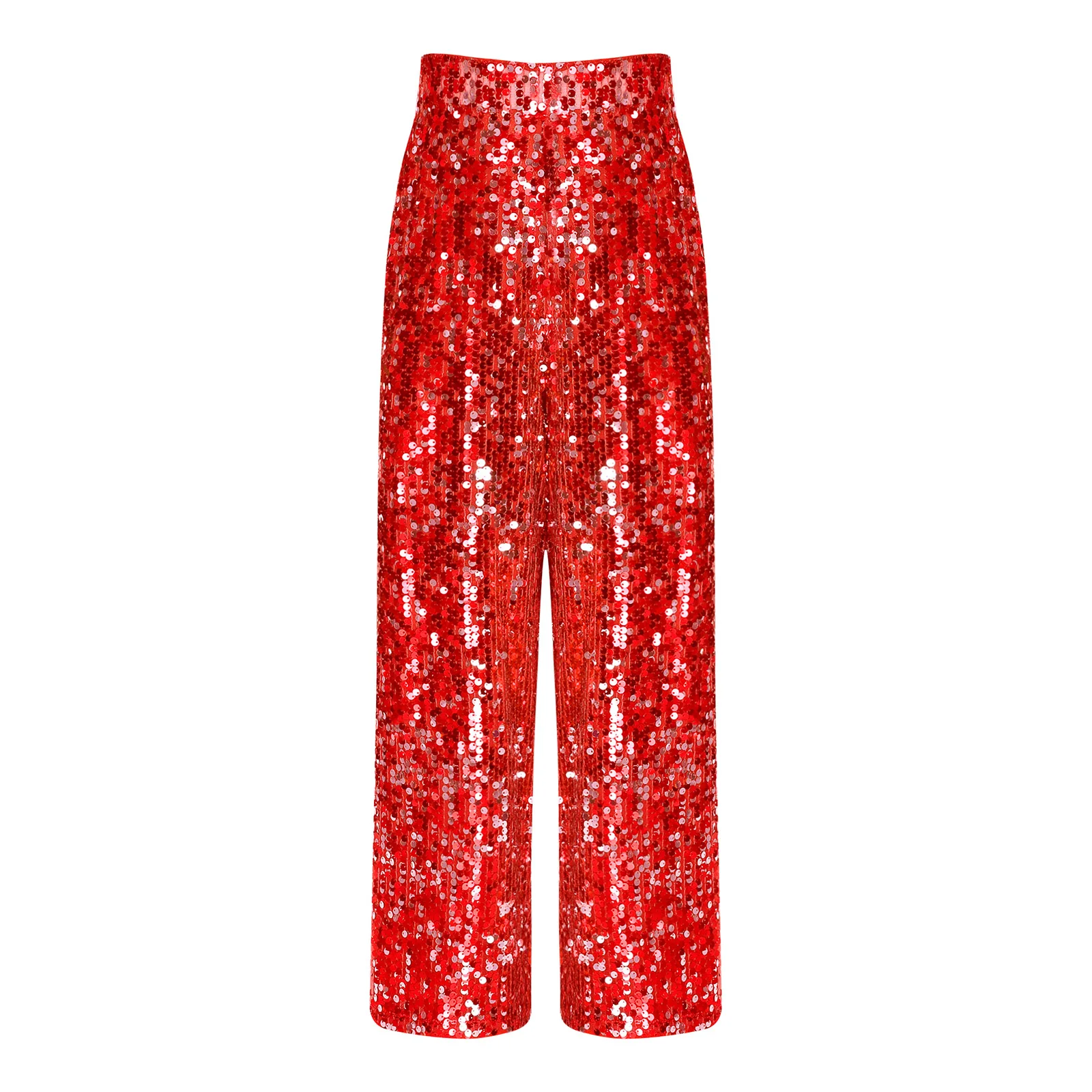Costume de danse Jazz à paillettes pour filles, pantalon Long brillant, ample, à la mode, pour Festival, spectacle sur scène, Hip Hop
