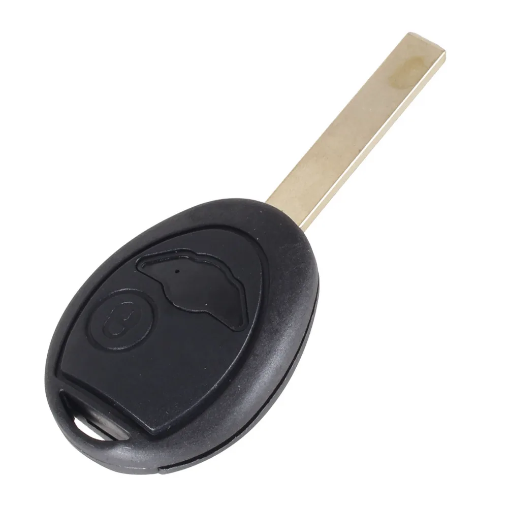 KEYYOU portachiavi con telecomando a lama tagliata/non tagliata per BMW Mini Cooper S R50 R53 portachiavi a 2 pulsanti