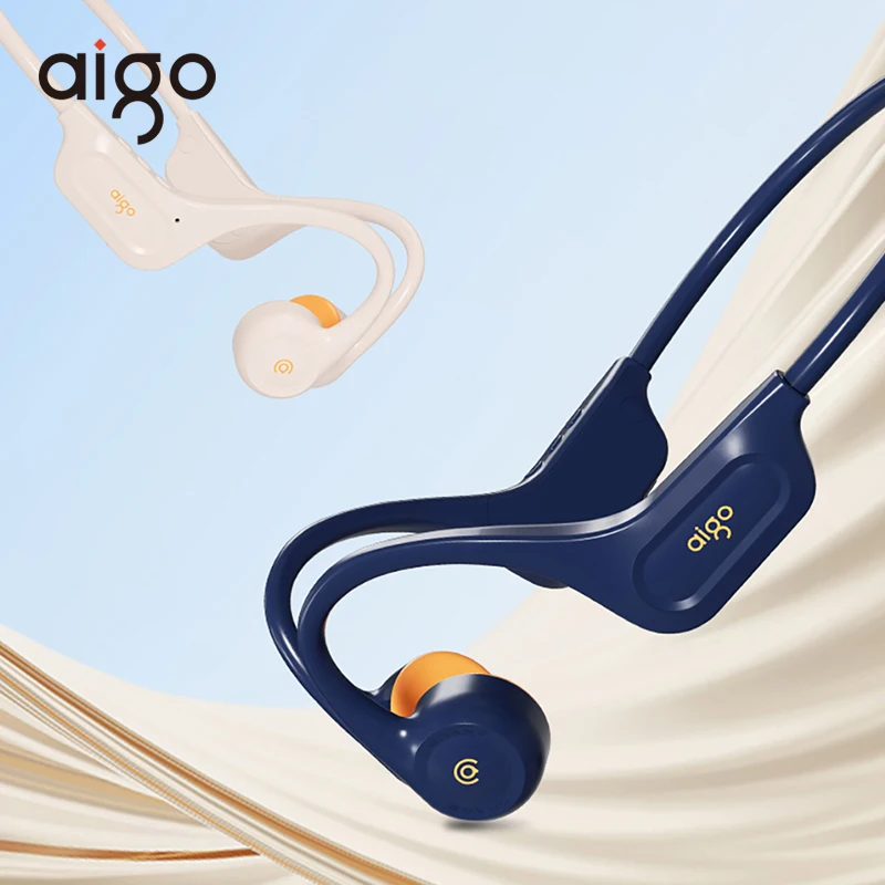 

Aigo G05 Bone Conduction Earphone Waterproof IP56 Wireless Open Ear Headset Bluetooth 5.4 Bluetooth Headphones Sport TWS Earbuds