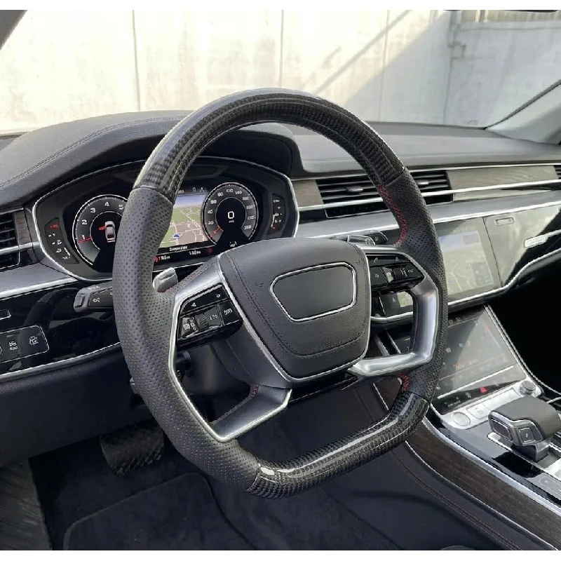 Non Slip Luxury Sport Steering Wheel For Daily Commute Business Driving Interior Mod Parts