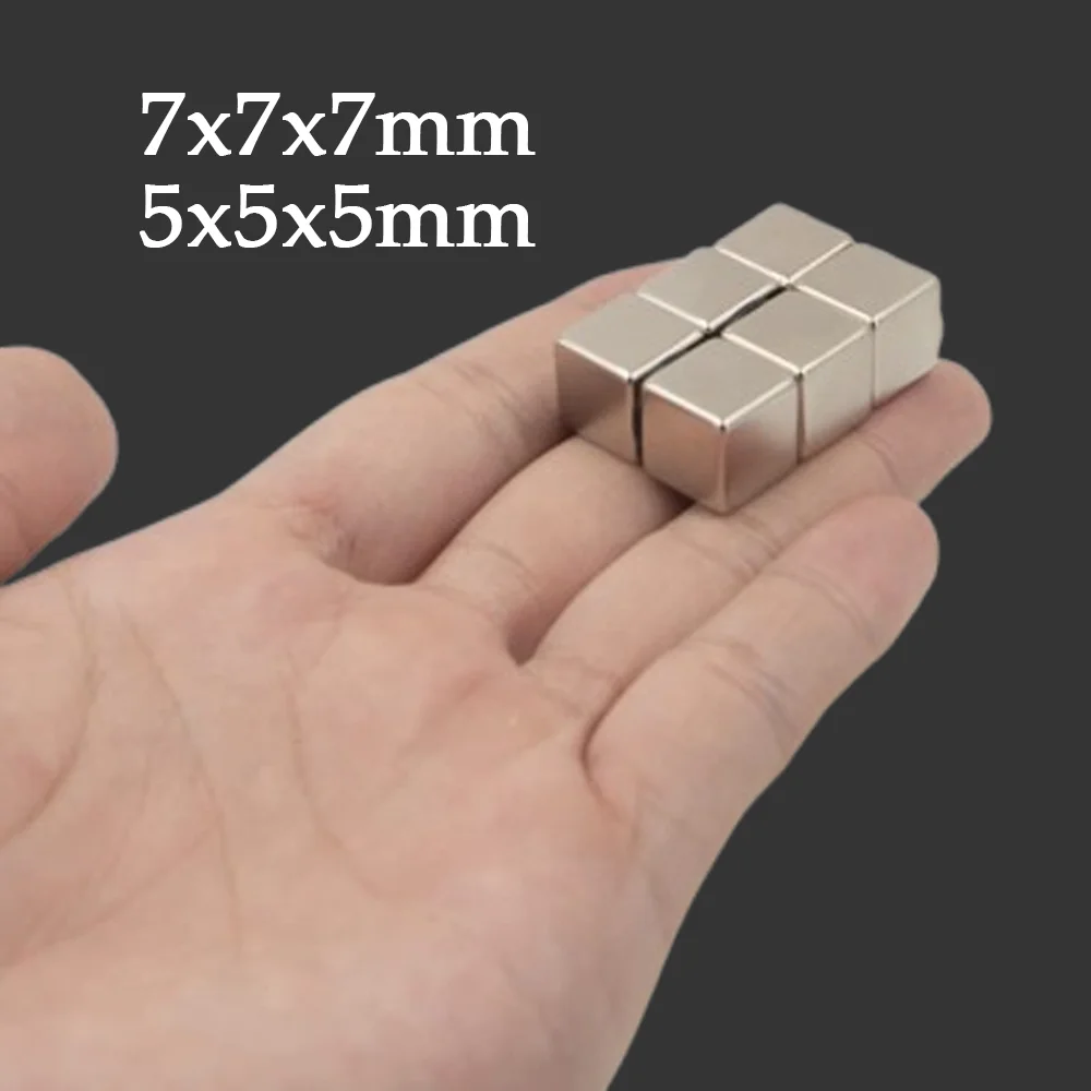 Different specifications of 7x7x7/5x5x5mm square magnets - s