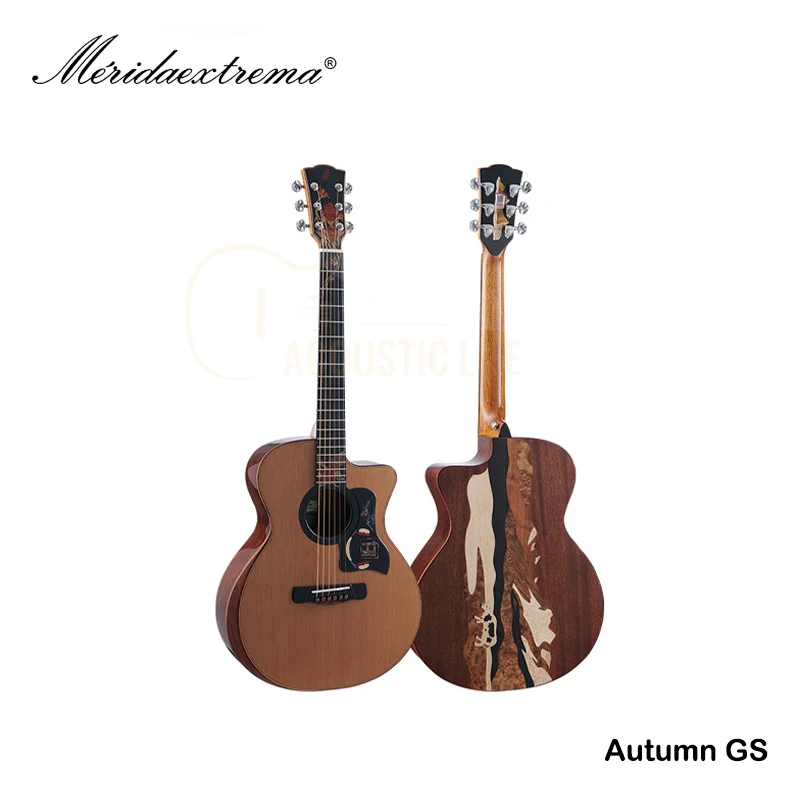 

Merida Extrema Autumn GS Professional 38 Inch Acoustic Guitar Travel Guitar Beginners Guitar Acoustic Musical Instruments