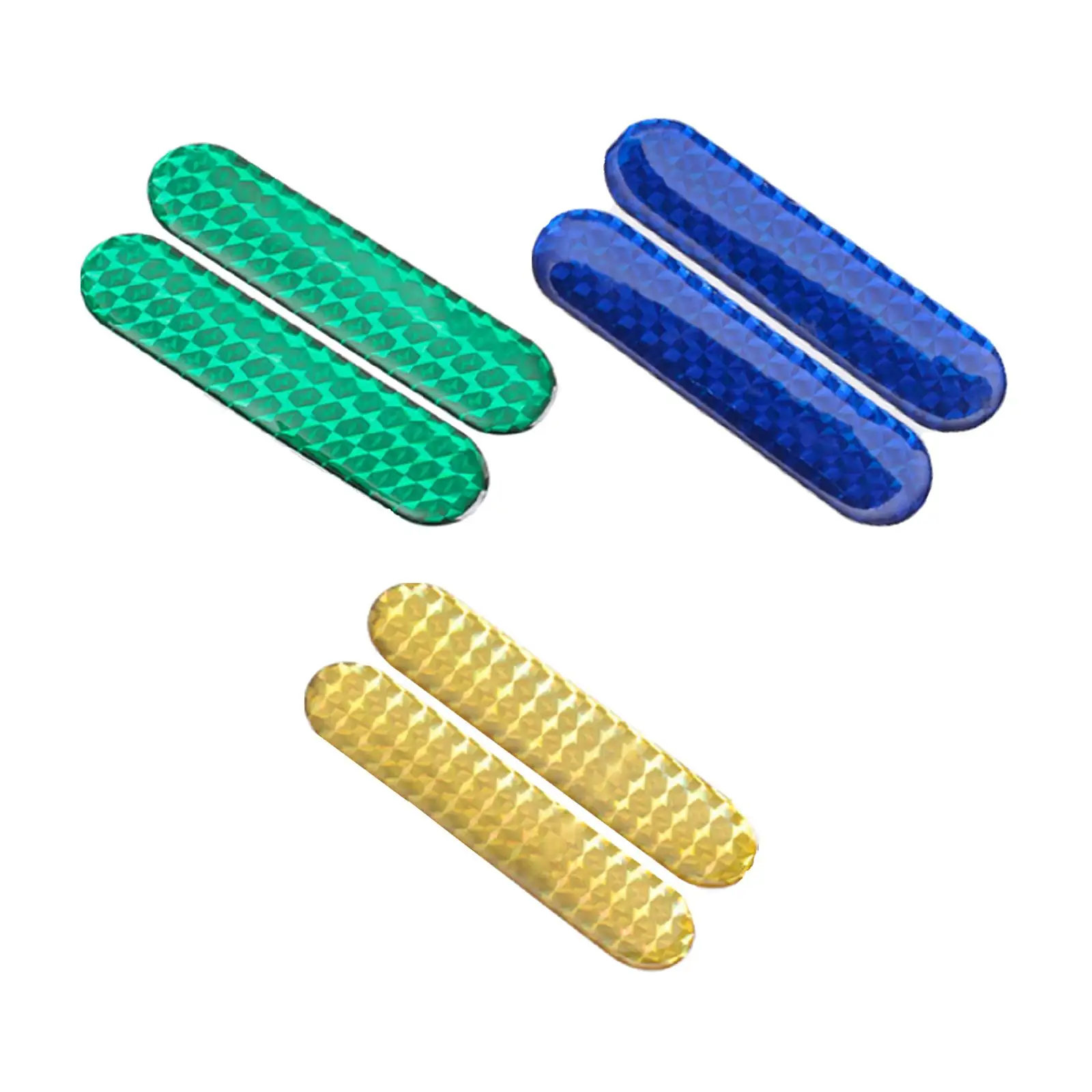 

2 самоклеящиеся автомобильные светоотражающие наклейки, предупреждающий знак безопасности, автоотражатель