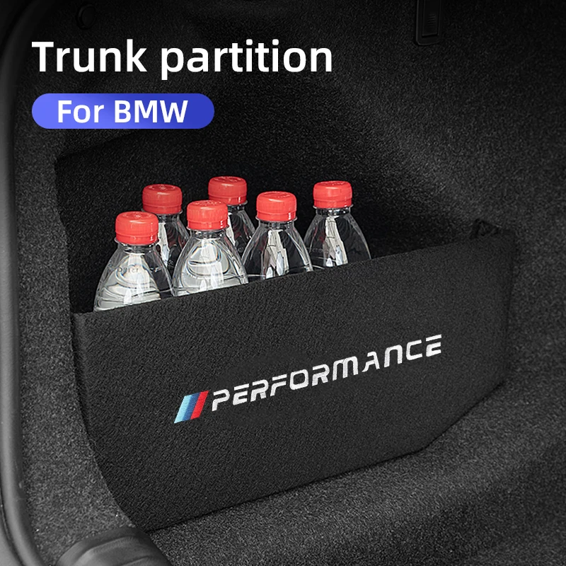 Car Trunk Partition Organizer Trunk Side Storage Accessories For BMW 5 Series F10 G32 F30 G11 X1 F48 X3 F25 G01 X5 G05 G30 G20