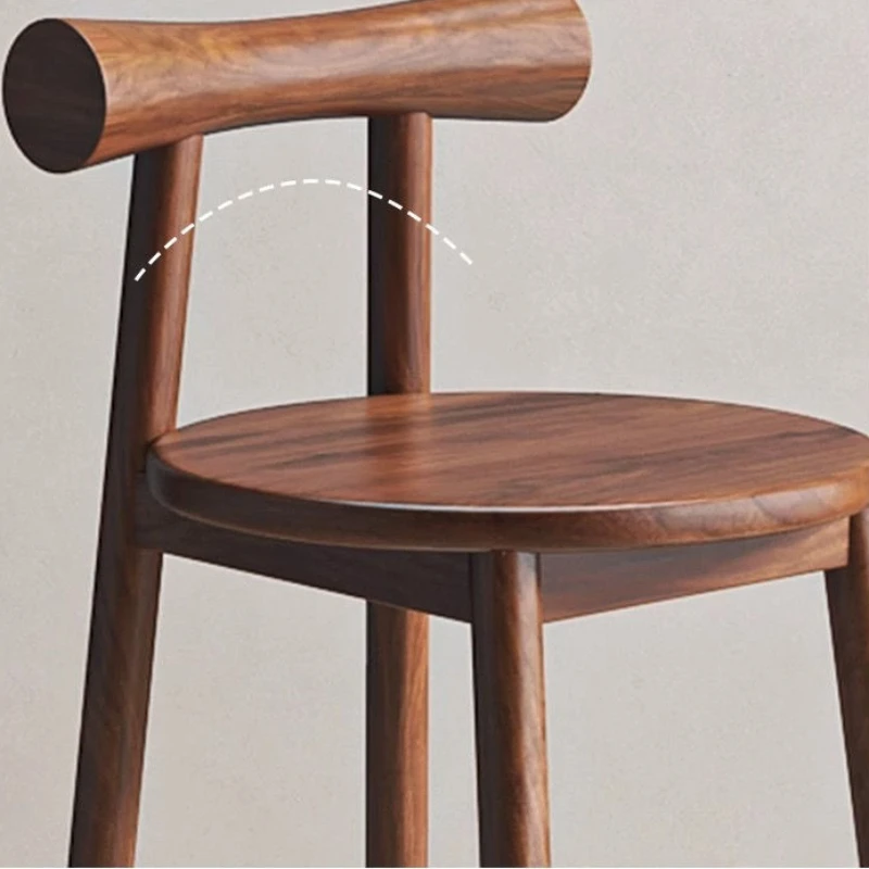 Particularly Durable Bar Chair Solid Wooden Modern Designer Vintage Bar Chair New Chinese Sense Bar Furniture Stolik Barowy XYBC