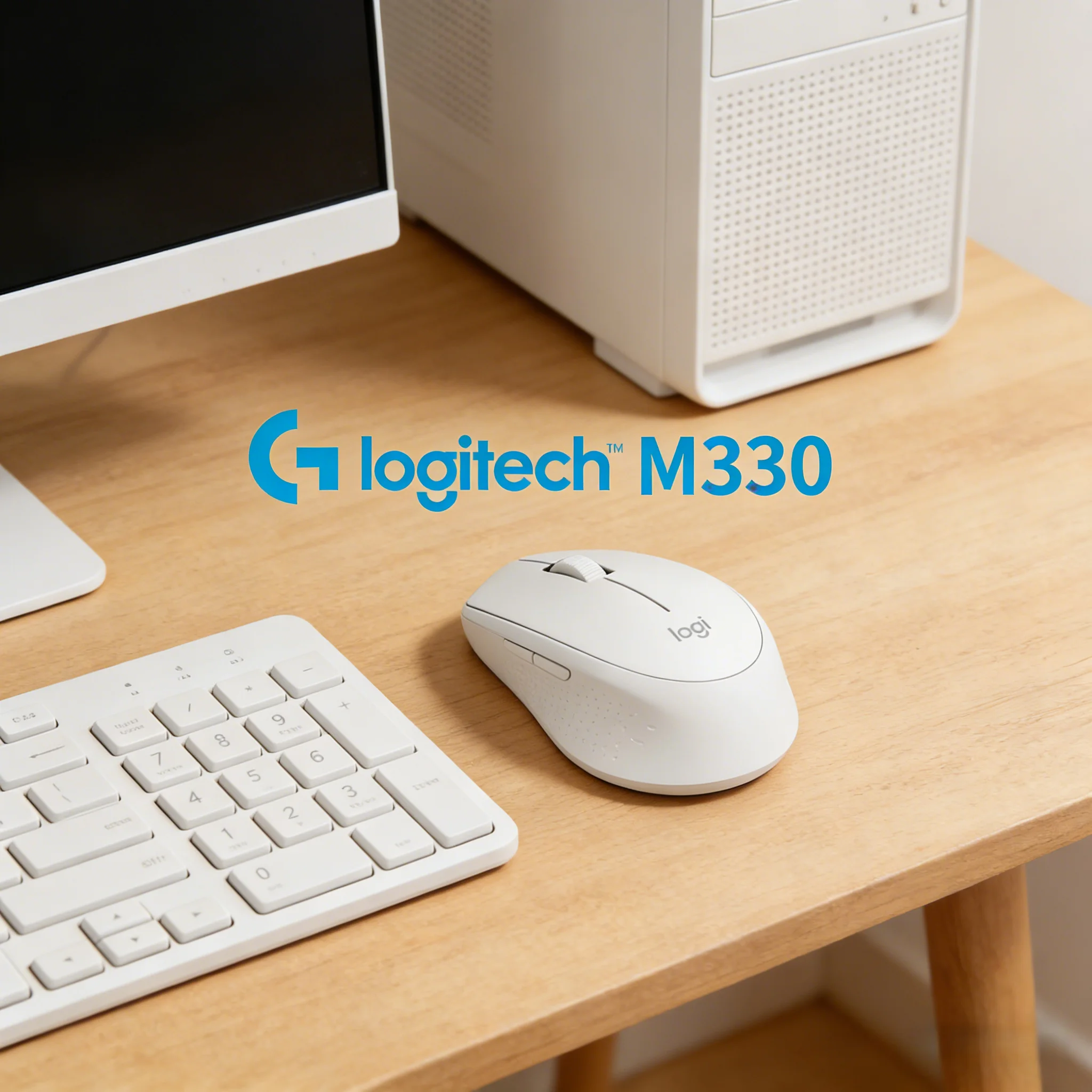 

Беспроводная мышь Logitech M330 Silent Plus с 90% снижением шума, эргономичным дизайном, 24-метровым радиусом действия, 1000 DPI, для дома, офиса, ноутбука и ПК