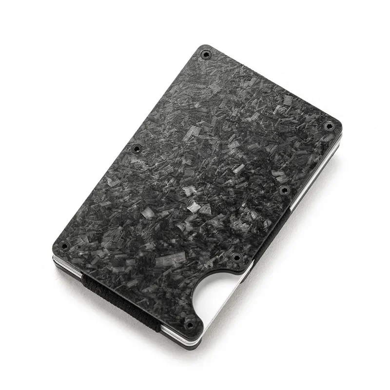 Luxury Carbon Fiber Card Holder Wallet Designer Aluminium Credit Card Holder Metal Minimalist Rfid Card Wallets Men Cardholder