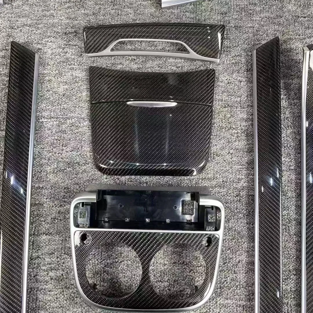 Wholesale Car Modification Accessories Luxuery Carbon Fiber Car Parts Interior Trim Kit for S Class W222