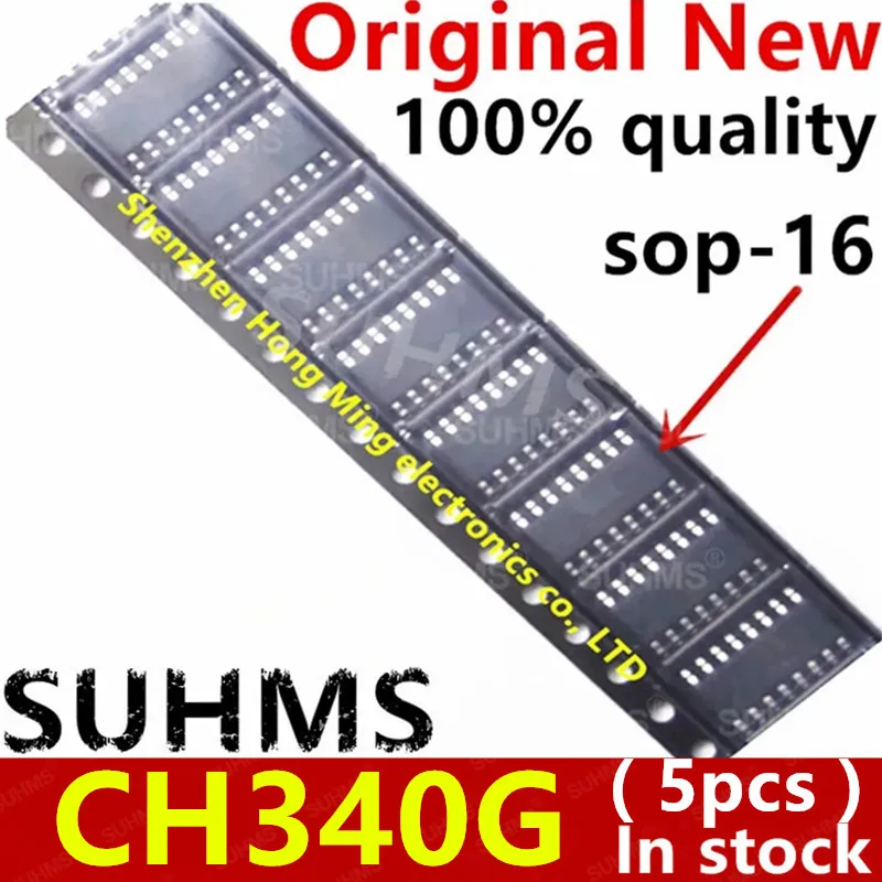 (5piece)100% New CH340G CH340 340G SOP-16 Chipset