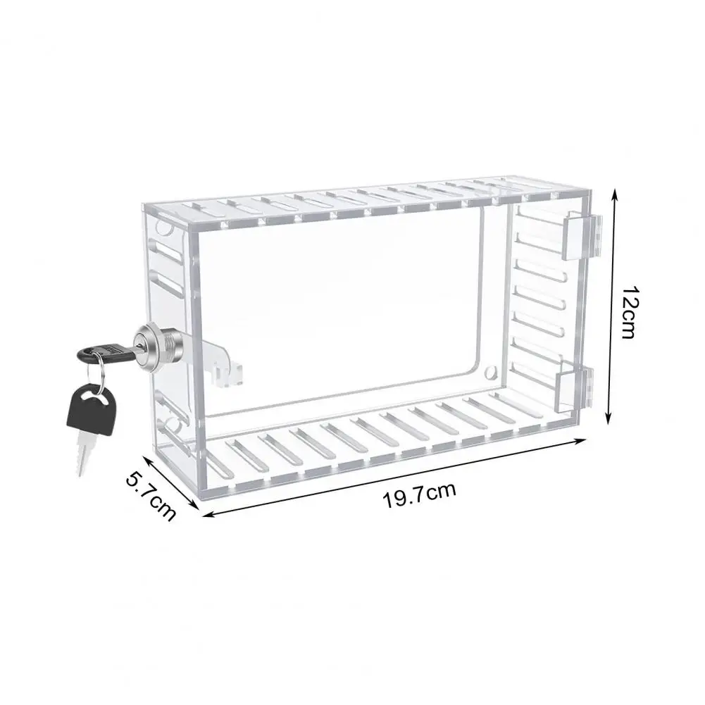 Thermostat Cover with Lock Thermostat Lock Box with 2 Keys Wall Mount Thermostat Cover Universal Large Ac Guard for Home Office
