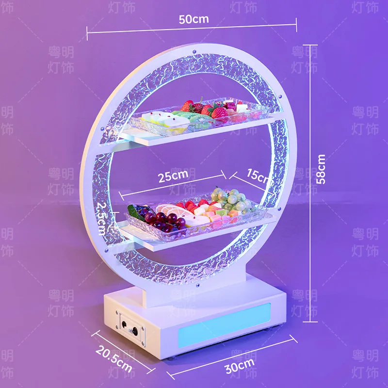 

Бар КТВ, ночной клуб, частная светодиодная светящаяся тарелка с фруктами, тарелка для закусок, креативная атмосфера, многослойная настройка