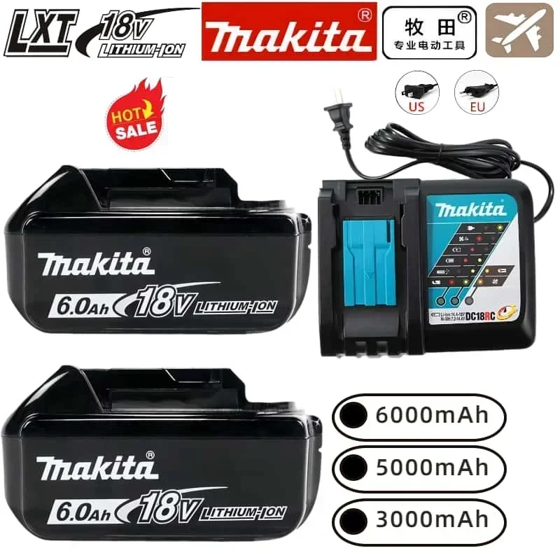 NEW Makita 18V аккумулятор 18650, rechargerable for Makita DTD172 TW004G DTW190 DTW285 power tools LED Lithium-ion 18V battery