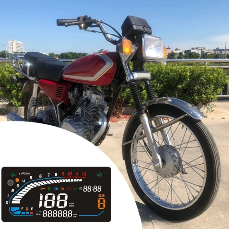 

0XXD Shockproof Advanced Motorbike Speedometer High Contrast Display Impact Resistant Waterproof Design For CM125 CM150 CM250
