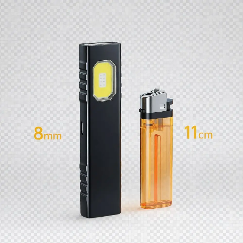 Ultra Light Slim Led Flashlight Rechargeable Portable Pocket Lamp For Aladdin Outdoor Tactical Camping Emergency Repair Device