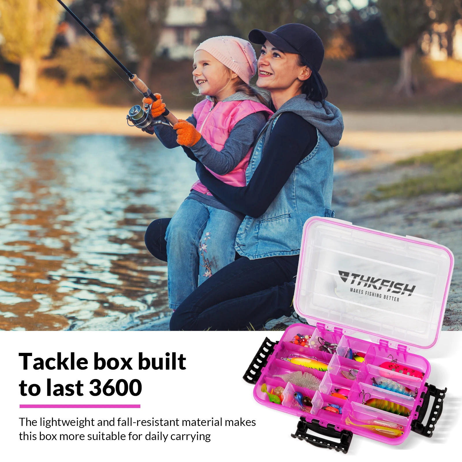 THKFISH Caja de pesca impermeable grande para aparejos y cebos - imagen 5