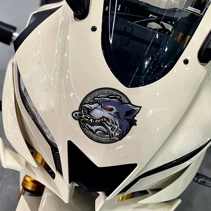 Wolf Head Panther Animal Totem Motorcycle Body Stickers Funny Beast Decals Motorbike Helmet Racing Fuel Tank Trim Pegatinas Moto