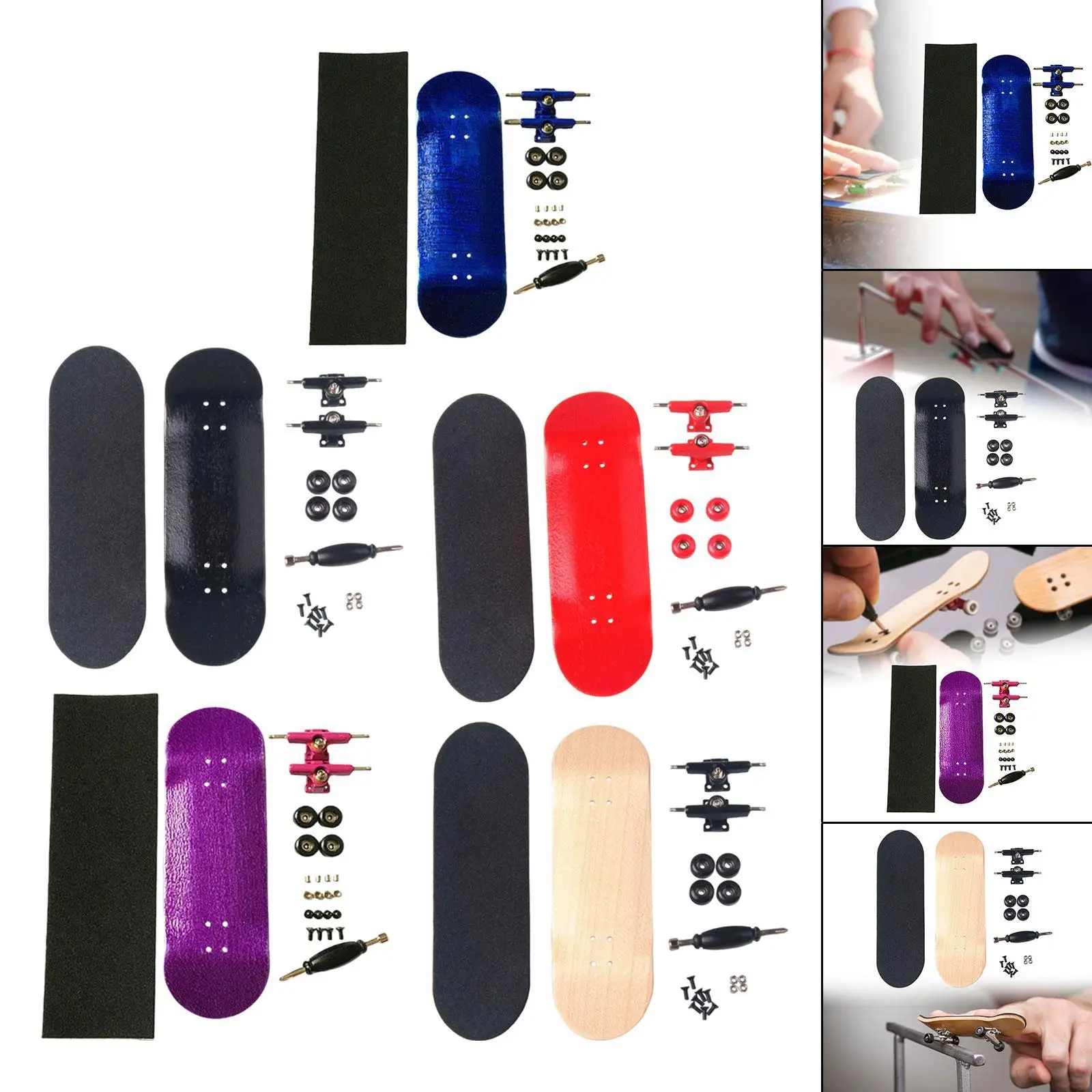 Fingerboard Collectible Mini Educational Toy for Kids Skate Lovers Men Women