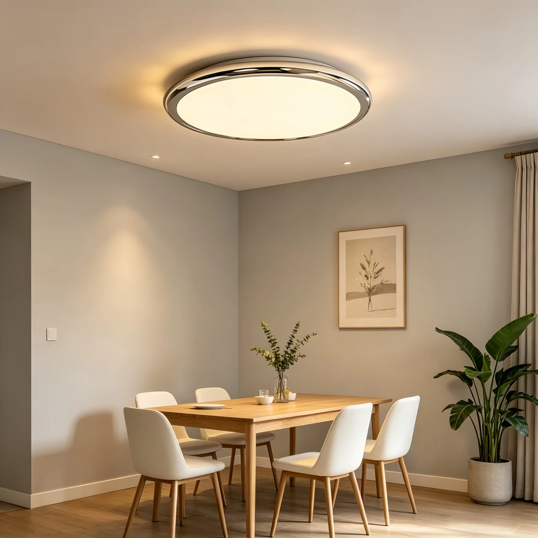 Ultra Thin Round LED Flush Mount Ceiling Light Aluminum Iron Frame Light Guide Plate Lamp For Bedroom Living Room Home Decor