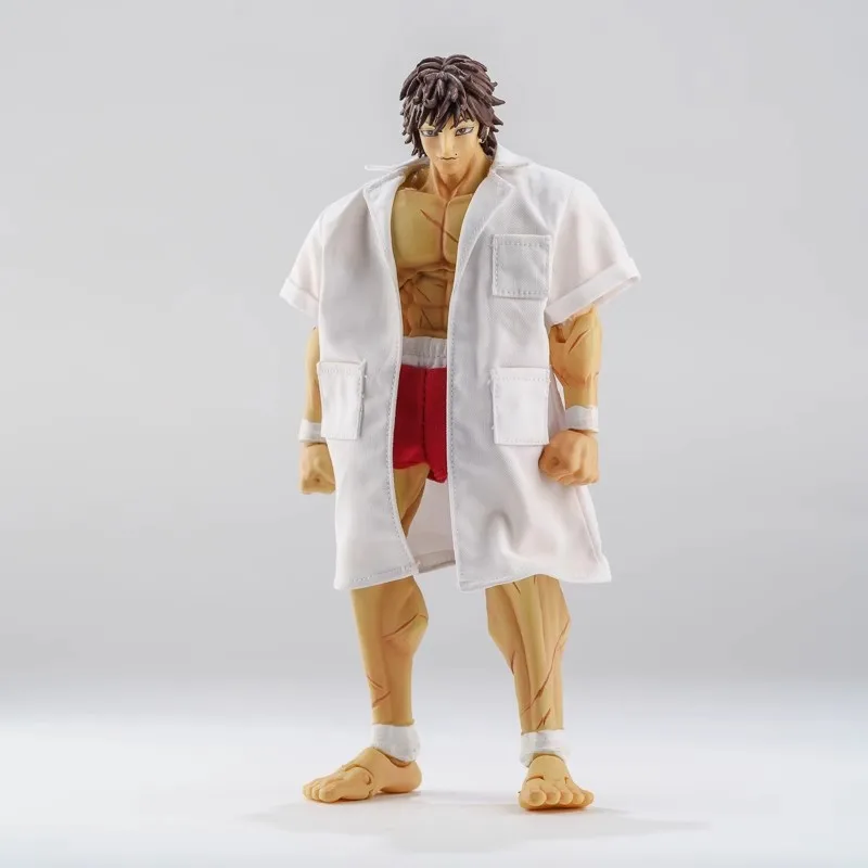 Manteau blanc de soldat du docteur, échelle 1/12, accessoires pour figurine d'action Baki Hanma, en stock