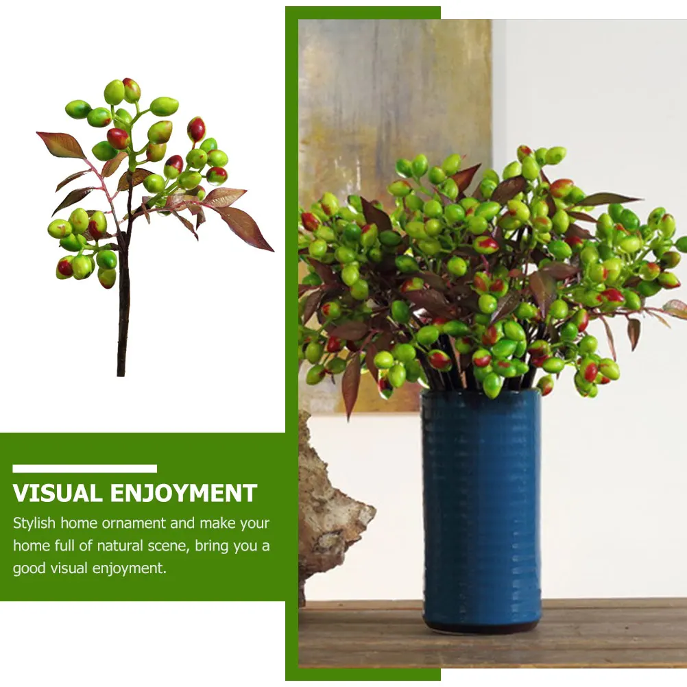 

Artificial Olive Decoration Simulation Branch Stylish Home nament Natural Scene Visual Enjoyment Blooming No