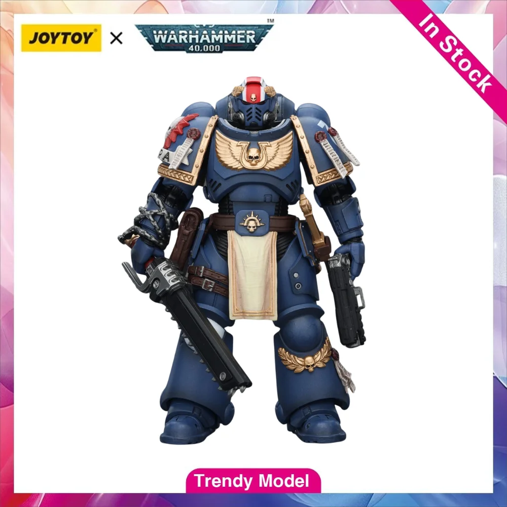 【TM】Auf Lager JOYTOY WARHAMMER40K Ultramarines Titus mit Siegeskränzen 1/18 Actionfiguren Modell Spielzeug Geschenk Sammlerstück Dekoration