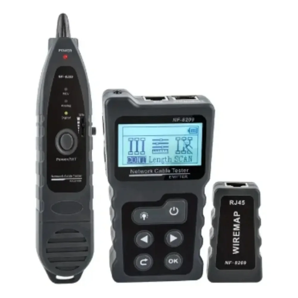 NOYAFA NF-8209 Kabel-Tracker, LAN-Display, Messgerät, Netzwerk-Tools, LCD-Display, Messung der Länge, Wiremap-Tester
