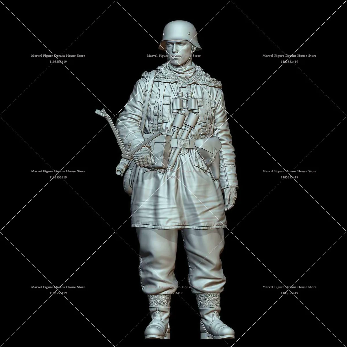 1/16 Miniatur szene Puppe weißes Harz Modell ungeputzte unmontierte Weltkrieg II militärische Themen Schütze Soldaten Action figur