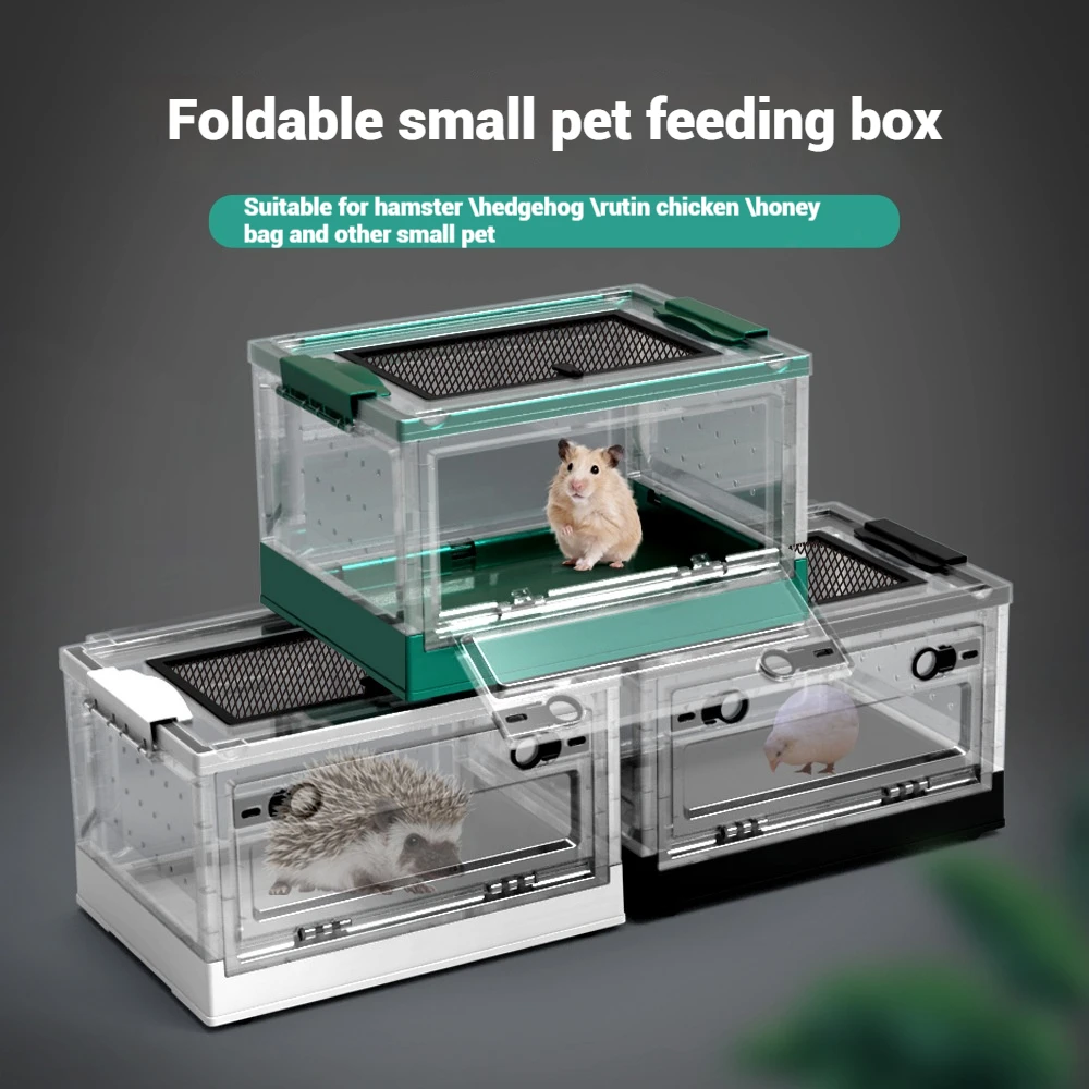 Foldable Small Animal Breeding Box Suitable For Reptiles Lizards Geckos Turtles Hamsters Chinchillas Rutin Chickens