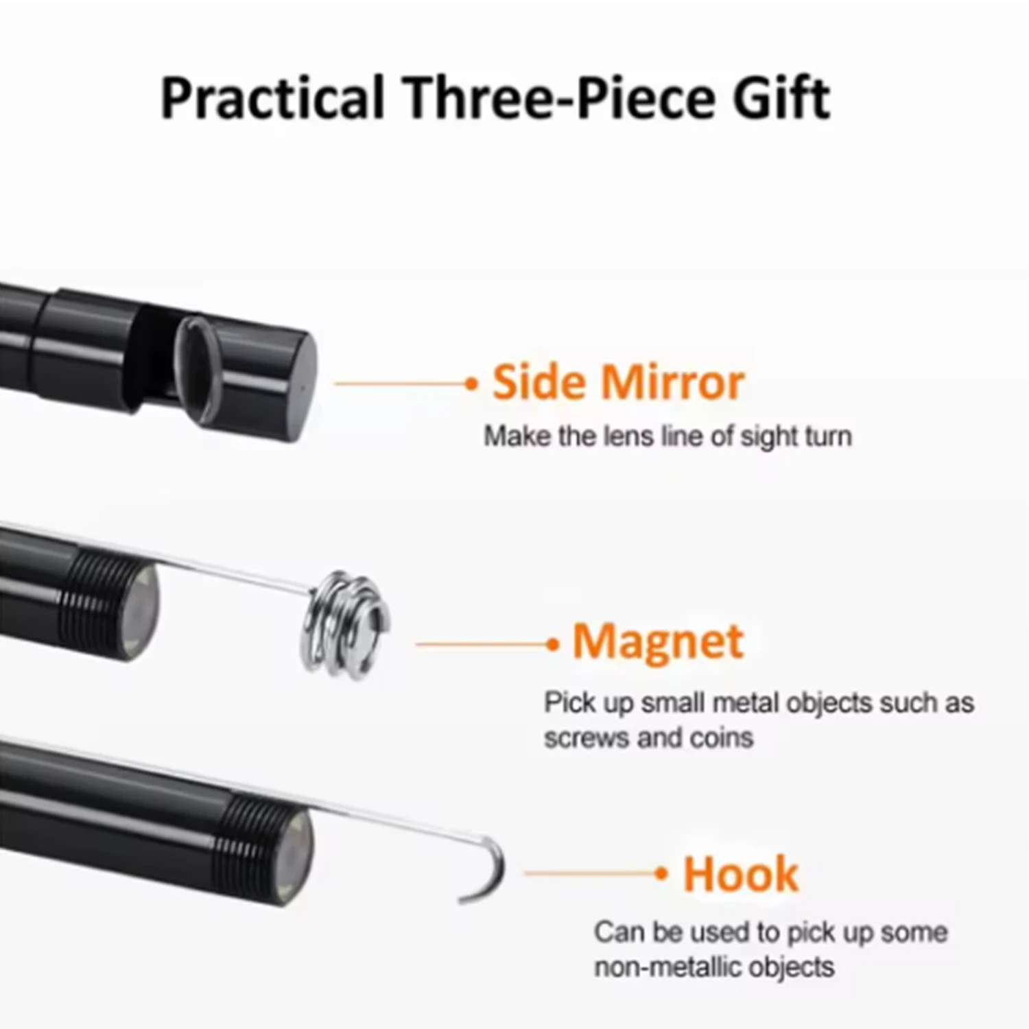 7 مللي متر مايكرو USB كاميرا المنظار IP67 مقاوم للماء كاميرا Borescope الصناعية 6 LED ضوء كاميرا قابلة للتعديل لشاومي هواوي PC #4