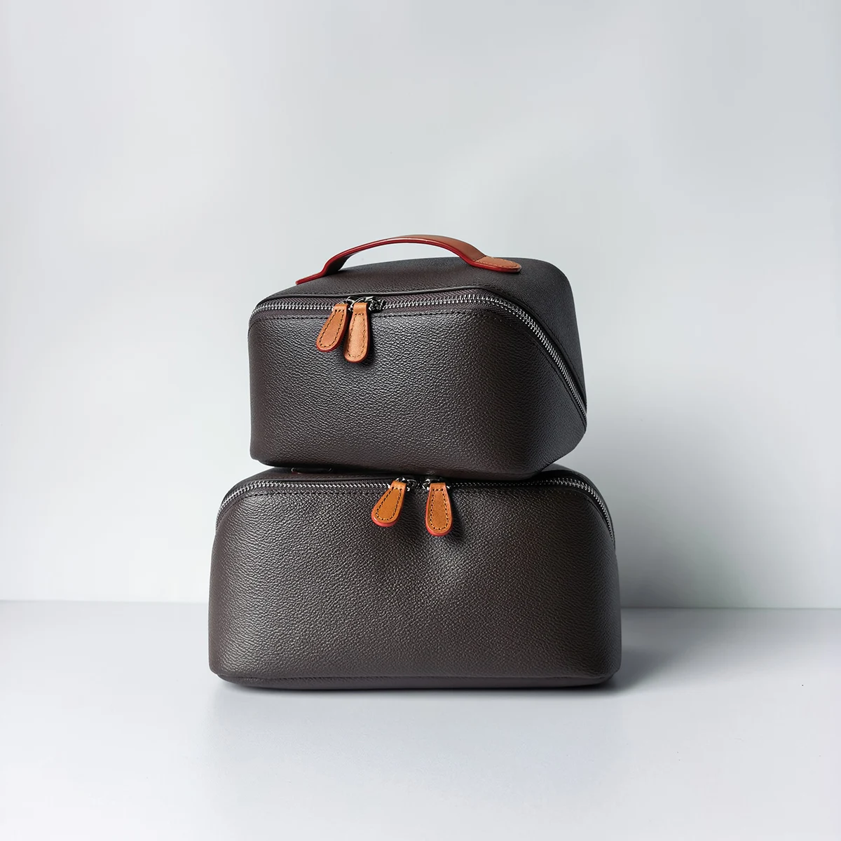 Tragbare Canvas-Beschichtete Wasserdichte Stoff-Kosmetiktasche Große Kapazität Reise-Toilettenartikel-Organizer Unisex Make-up-Organizer Luxus-Tasche – Detail 6