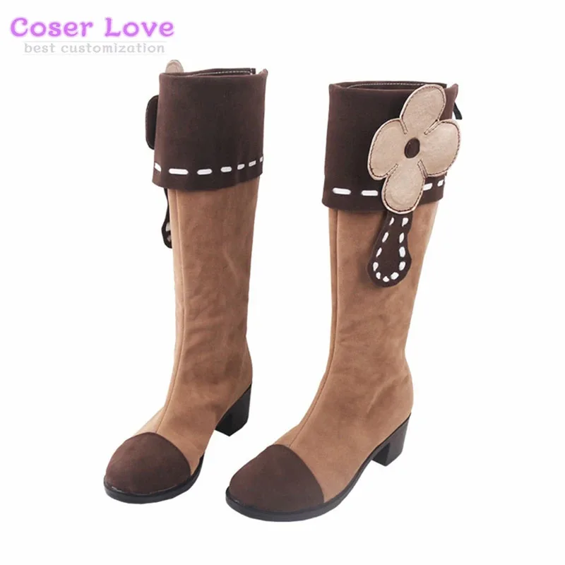 

Candy 2025Game Genshin Impact Klee Thoma Yunjin Cosplay Boots Halloween Christmas Shoes