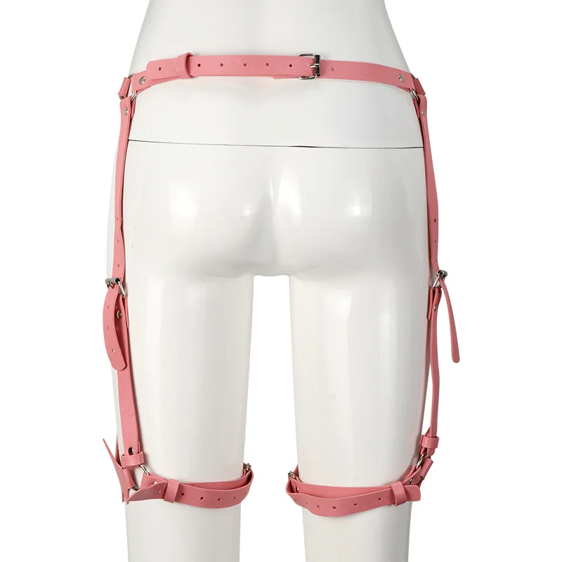 ملزمة حزام المثيرة مجموعات اللعب قابل للتعديل الساق الأشرطة لعبة للأزواج BDSM أحزمة الوردي مشد ربط حزام لعبة الجنس لعبة الكبار 18 + #4